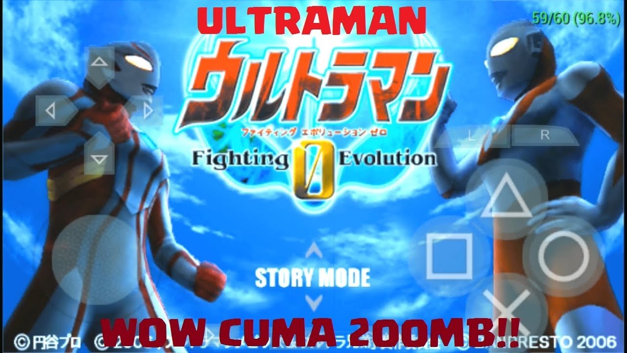 ultraman fighting evolution 3 ppsspp ukuran kecil iso